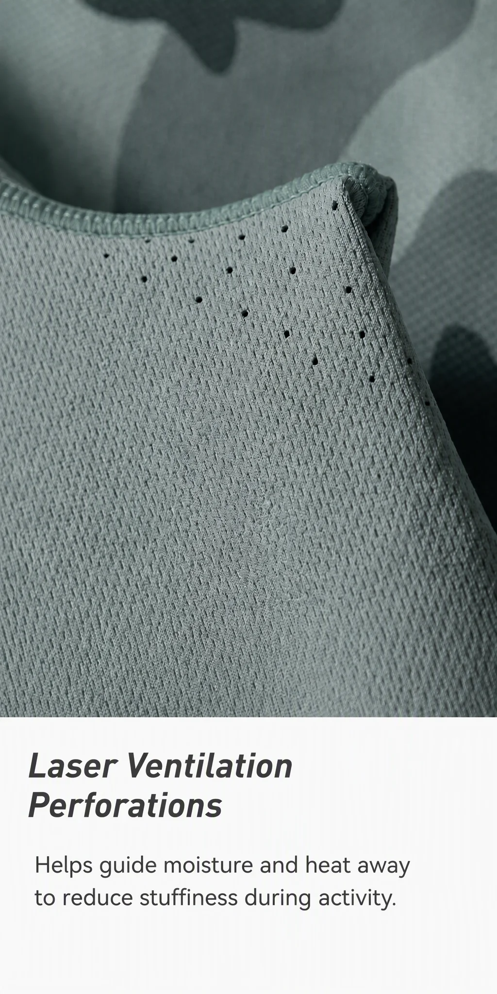 Laser ventilation perforation detail on LKB-99035 jacket