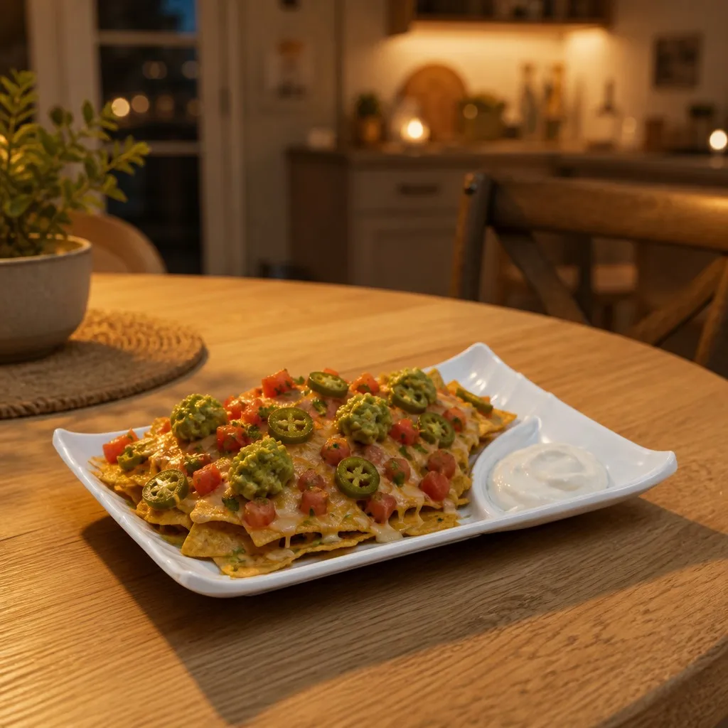 Family nachos scene