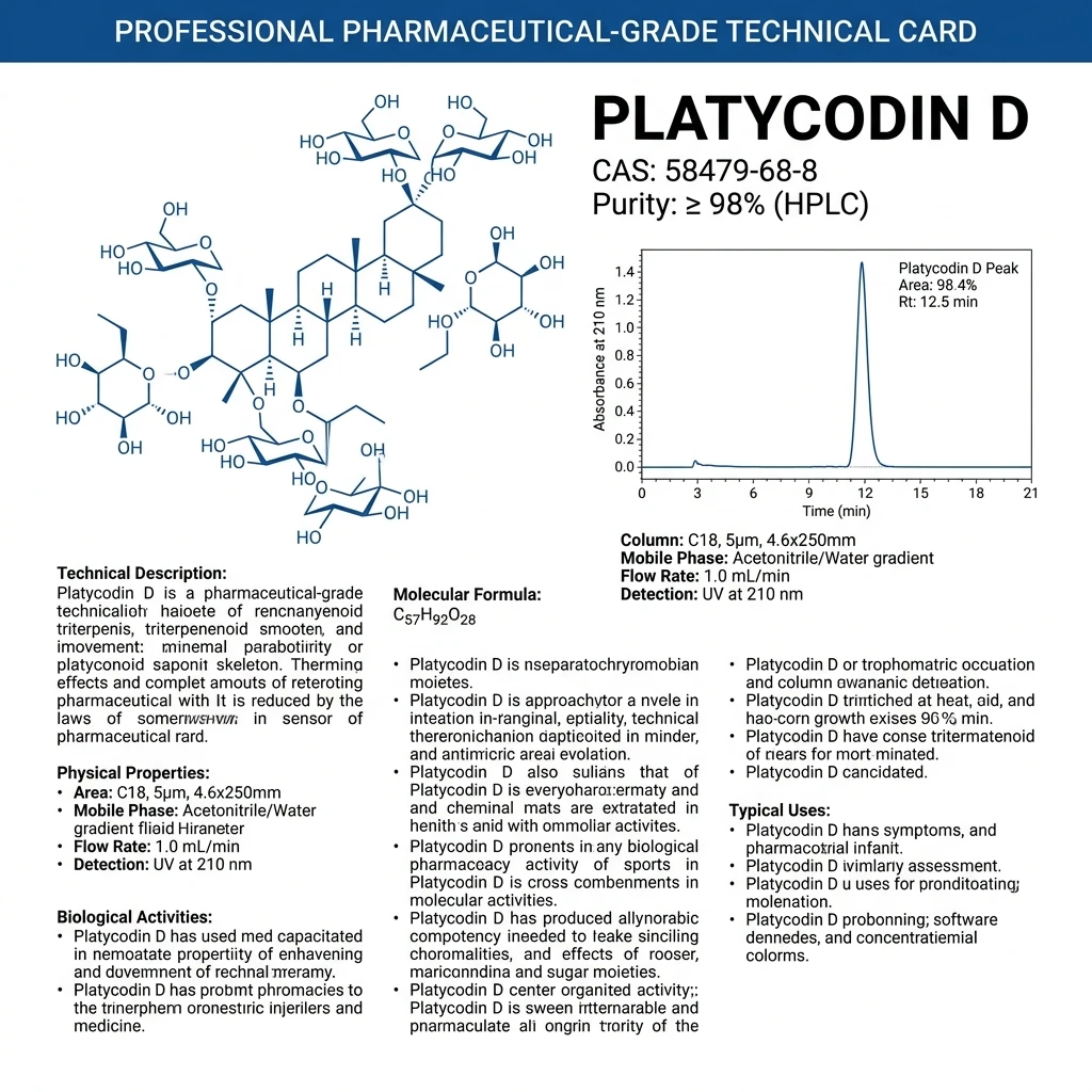 product-1-1 Platycodin D HPLC Card