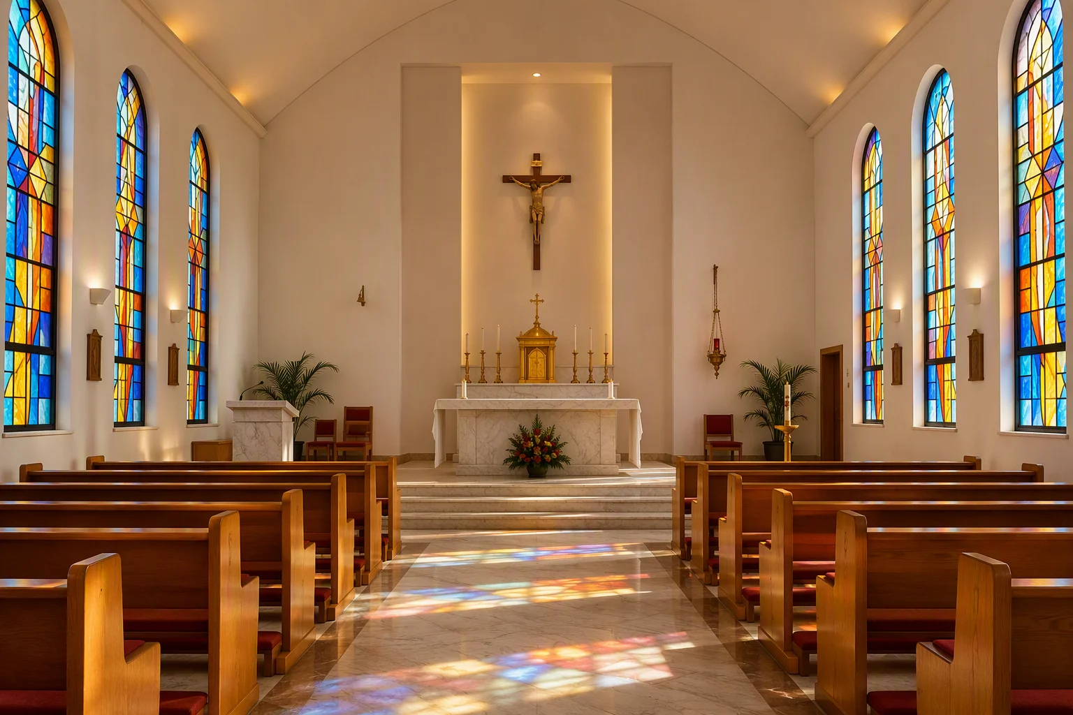 Interior del templo (imagen referencial)