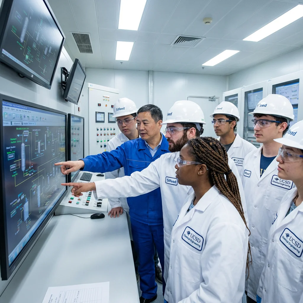 UCSD Interns at Sanming Factory