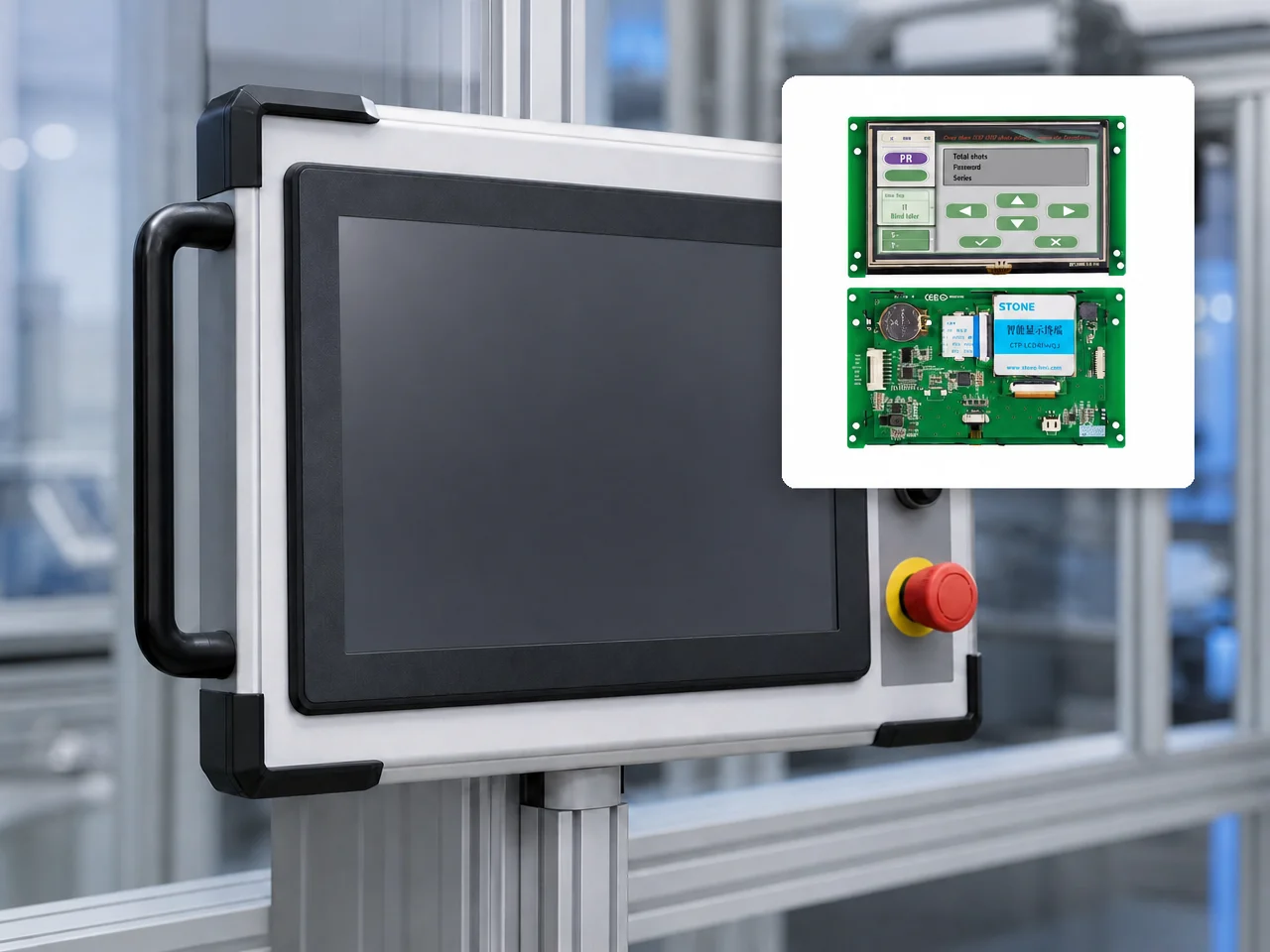 Industrial HMI operator panel