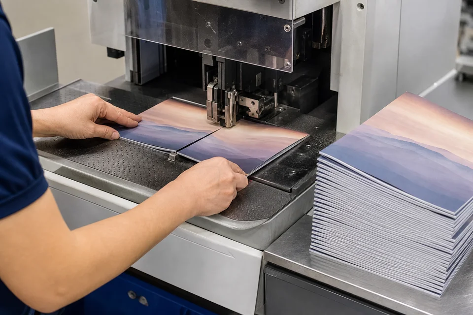 Saddle stitch binding of a thin softcover booklet - saddle stitch vs perfect binding
