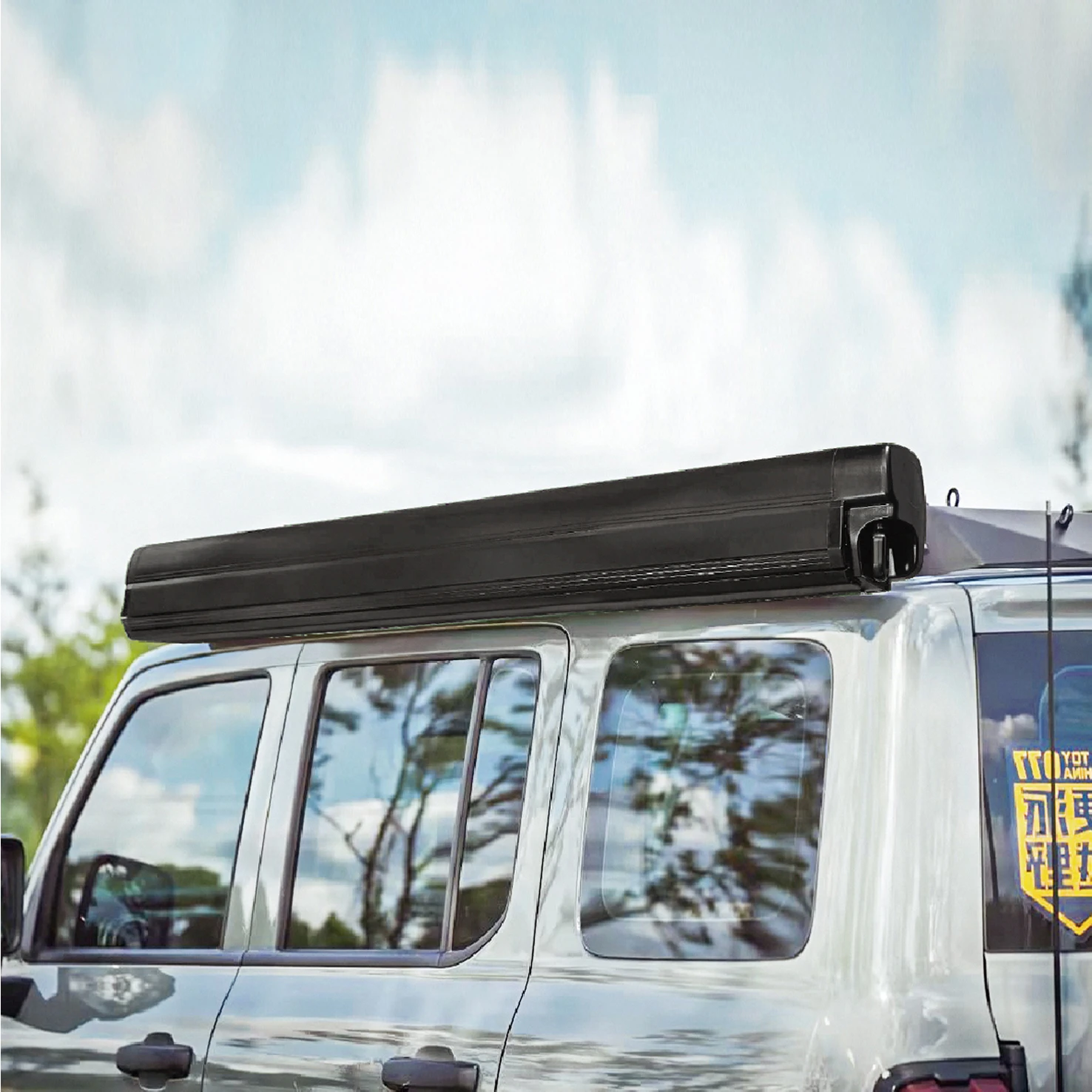 Wareda 12v Motor RV Waterproof  2.5m Extension Width Vehicle Motorized RV Awning for Motorhome