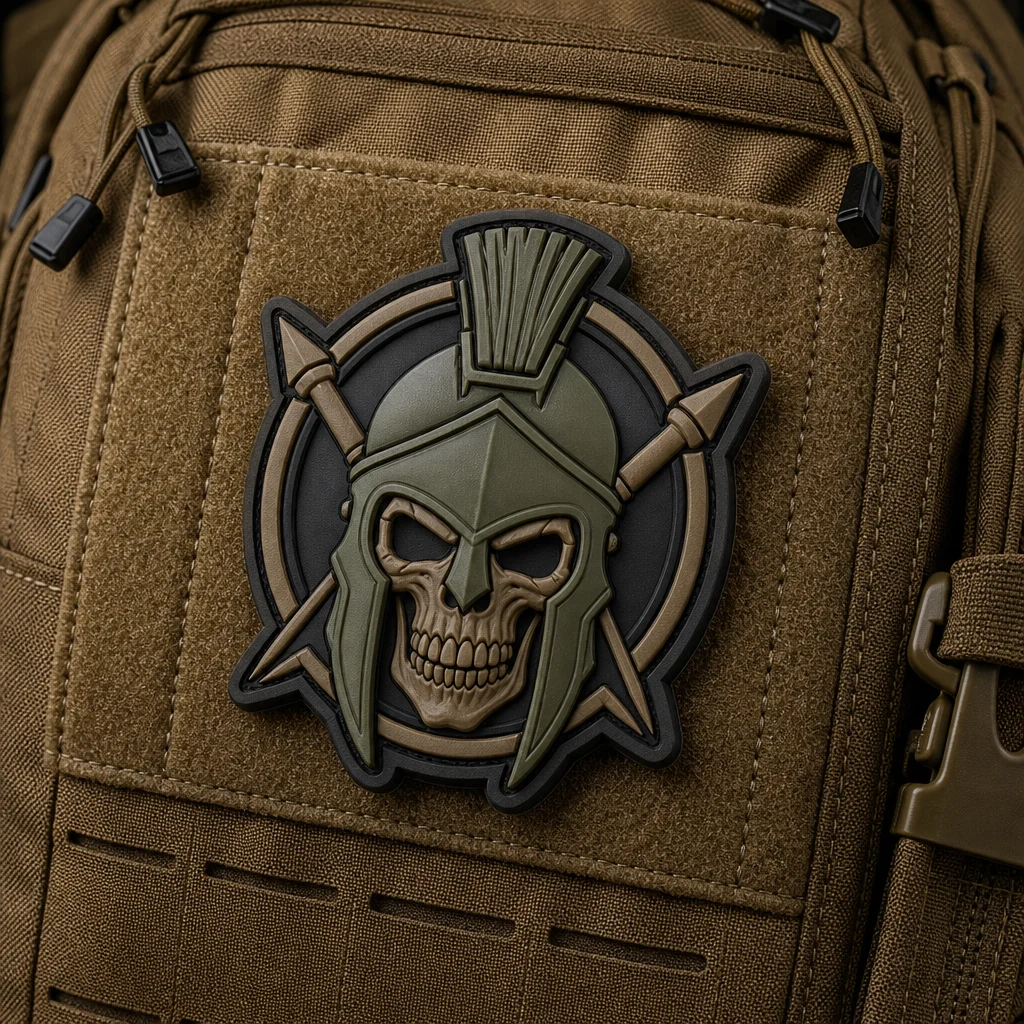 custom tactical pvc patches on tactical backpack velcro panel