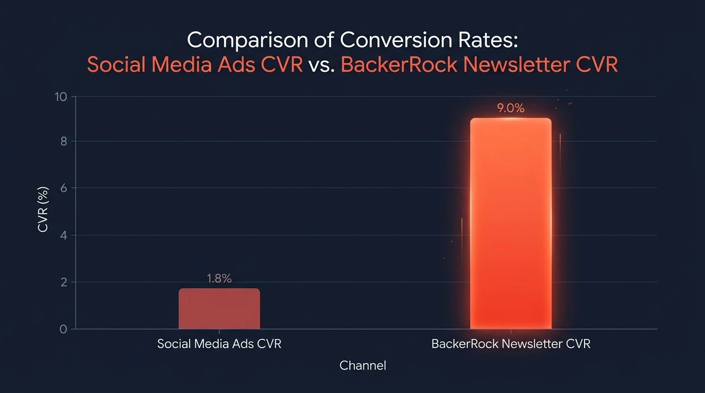 CVR Comparison Newsletter vs Social Ads