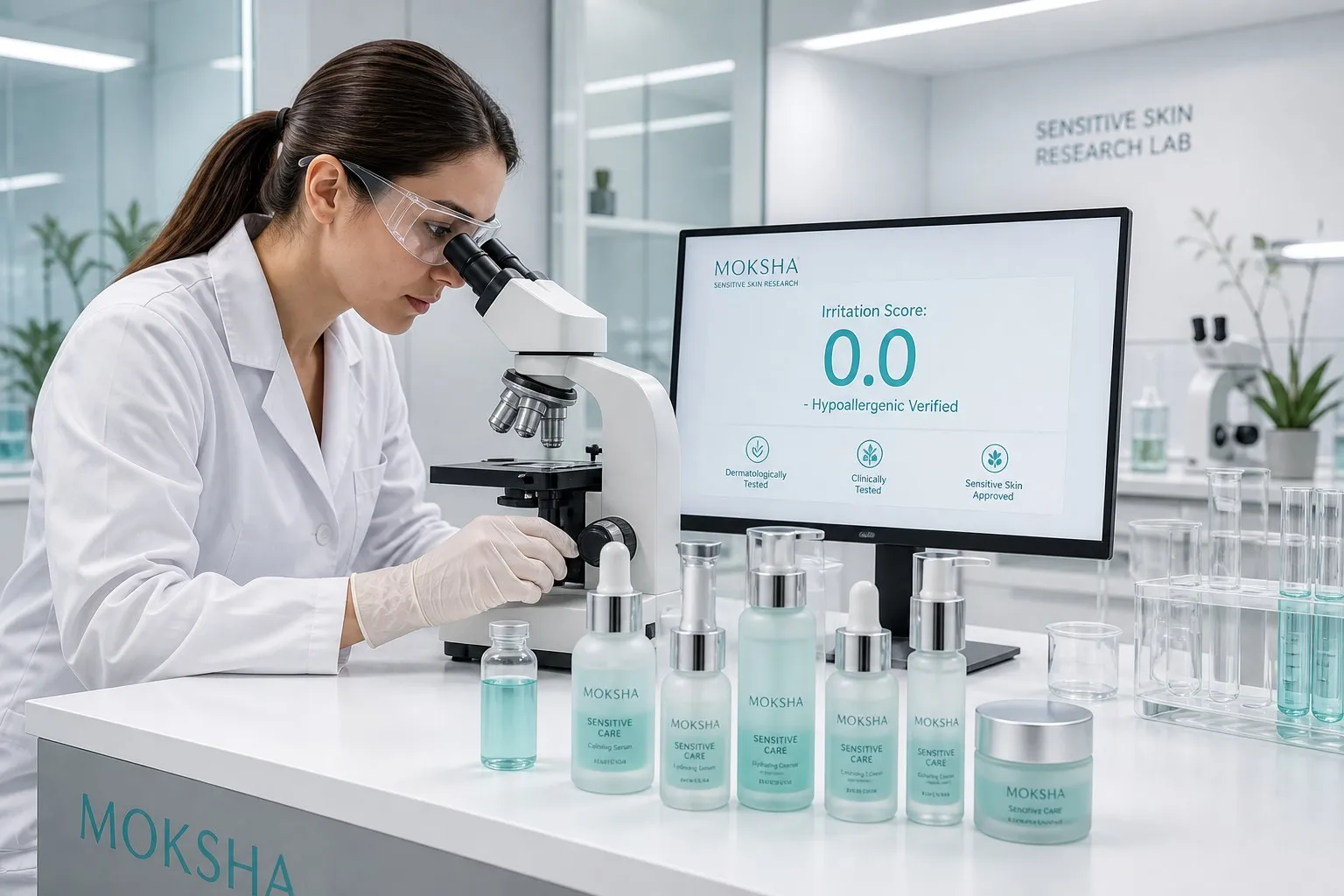 Fragrance-Free Sensitive Care: Hypoallergenic R&D and safety evaluation at MOKSHA