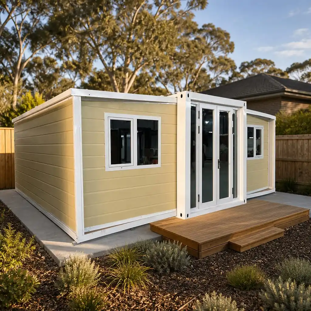 product-1-1 40ft expandable container house used as a family residence in Australia