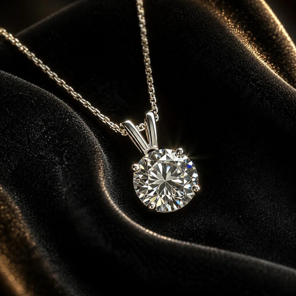 Moissanite pendant necklace