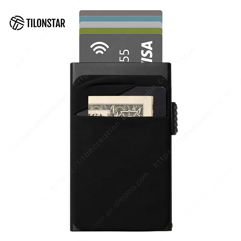 

TILONSTAR TVC304 Customized Gift Card Holder Rfid Pop Up Minimalist Business Credit Card Holder