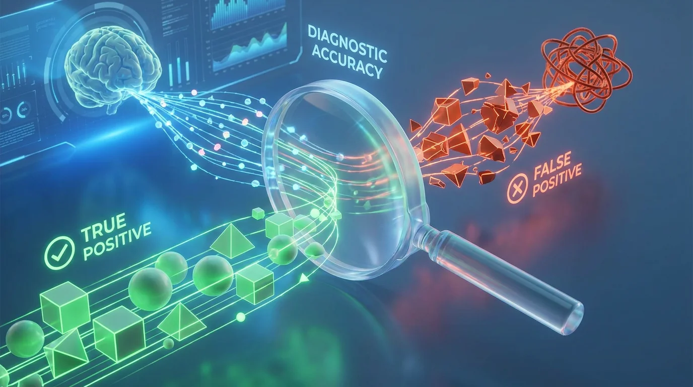 3D conceptual visualization of diagnostic accuracy metrics