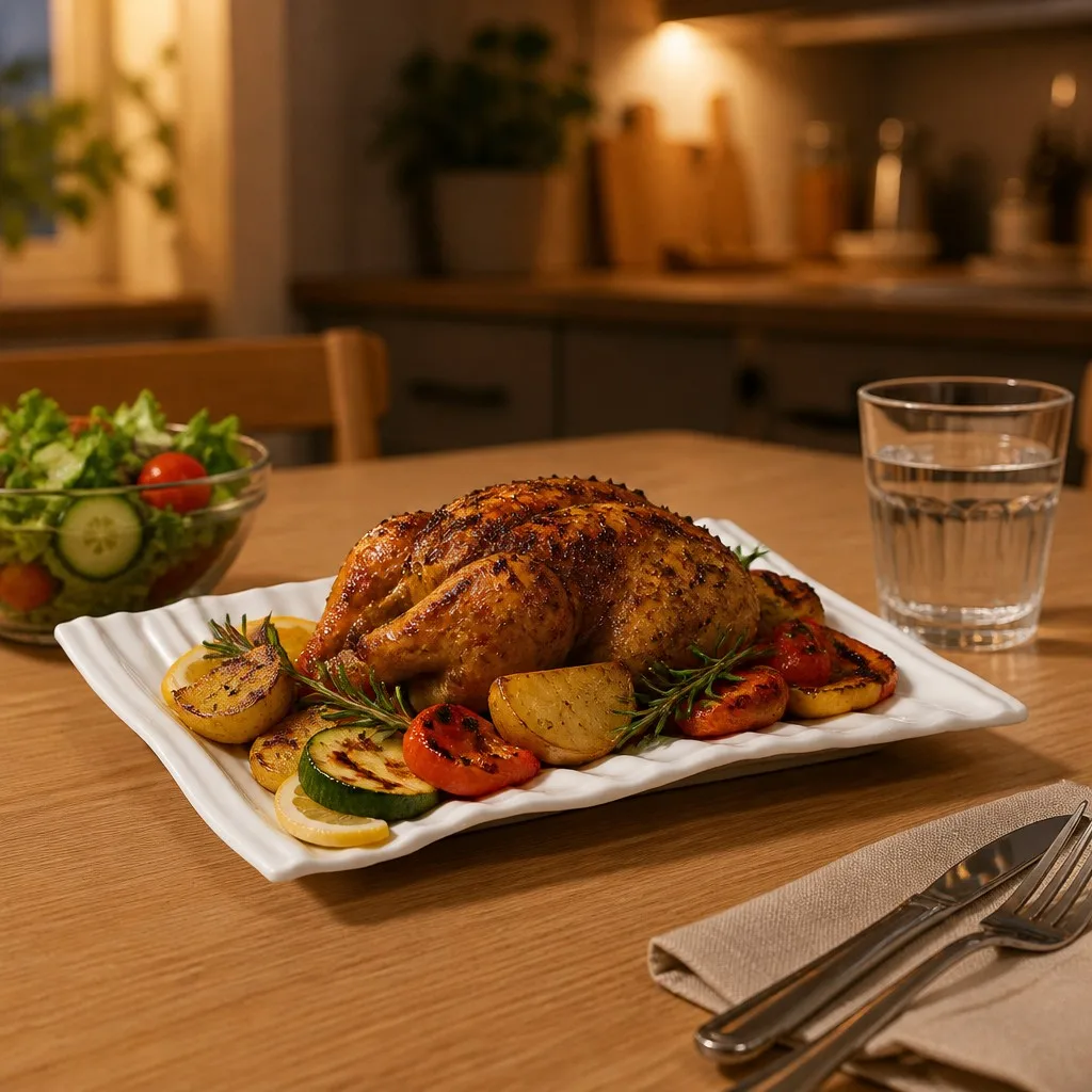 Family dinner scene