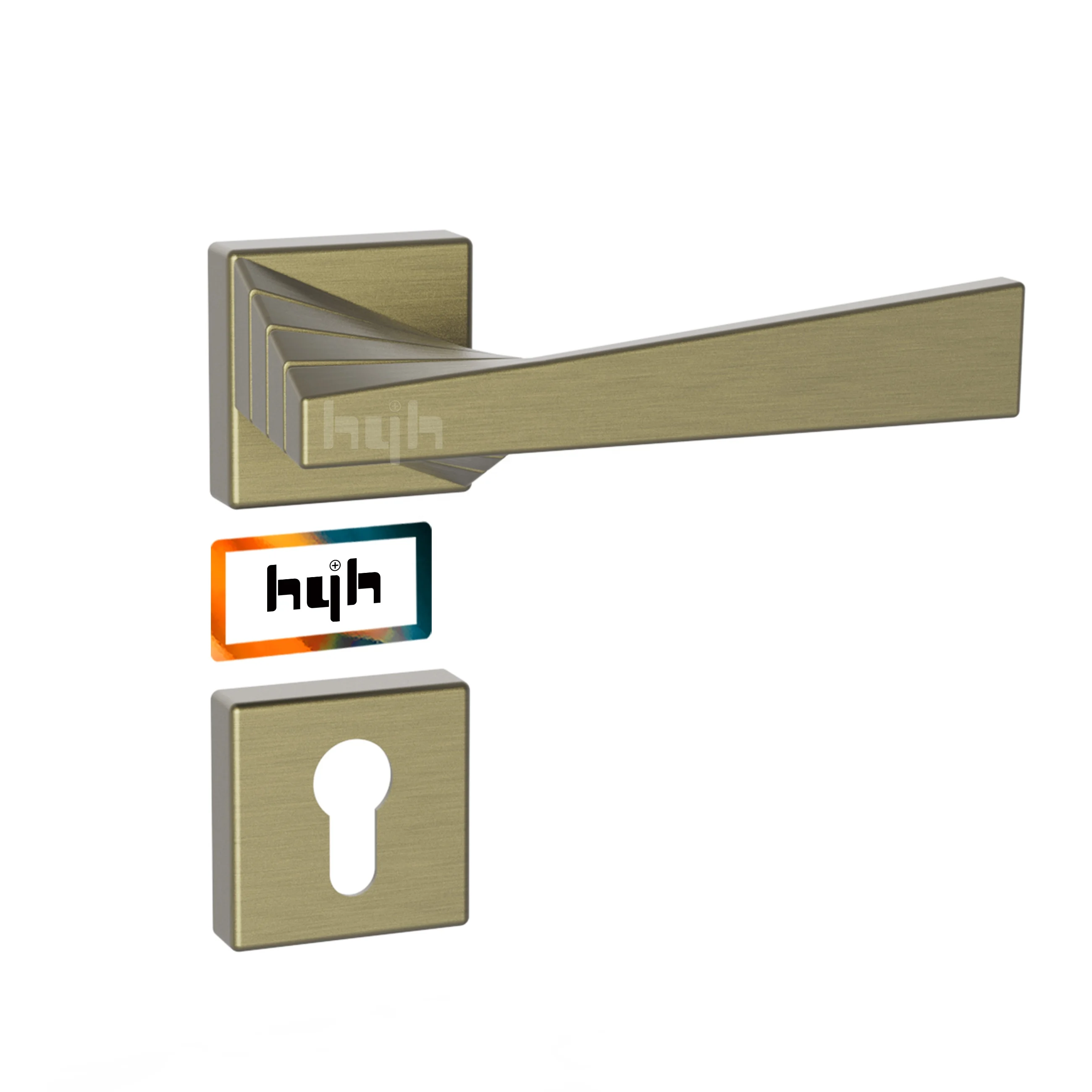 

Guangdong-hyh Hardware Good Quality Zinc Alloy Mortise Door Lever Handle For Interior Doors