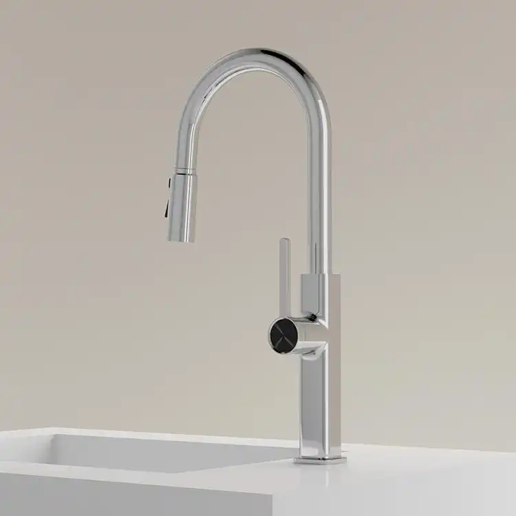 chrome-pull-down-kitchen-faucet-perspective-view