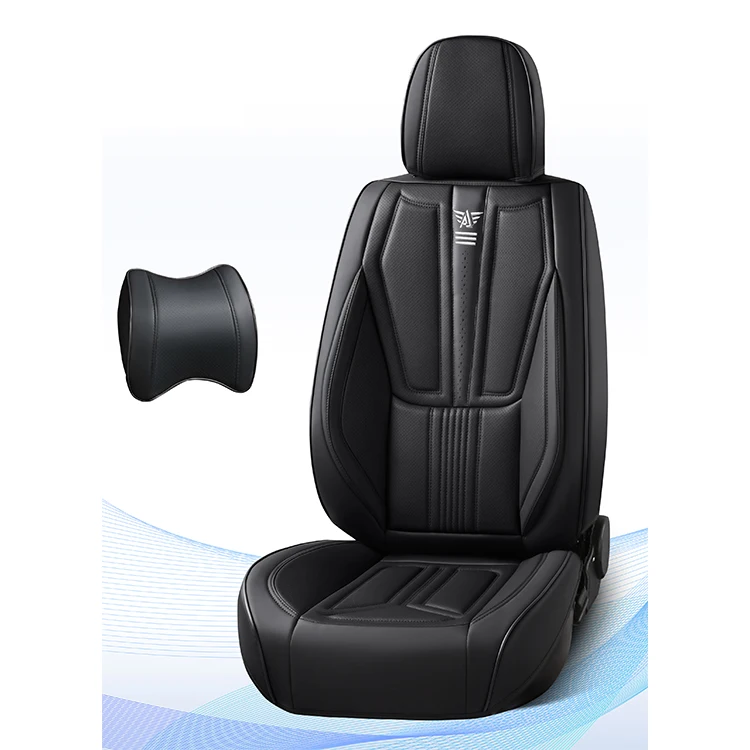 

Full Set Waterproof Universal Car Seat Covers Four Seasons Leather Original Custom Car Seat Cover Full Five Seats