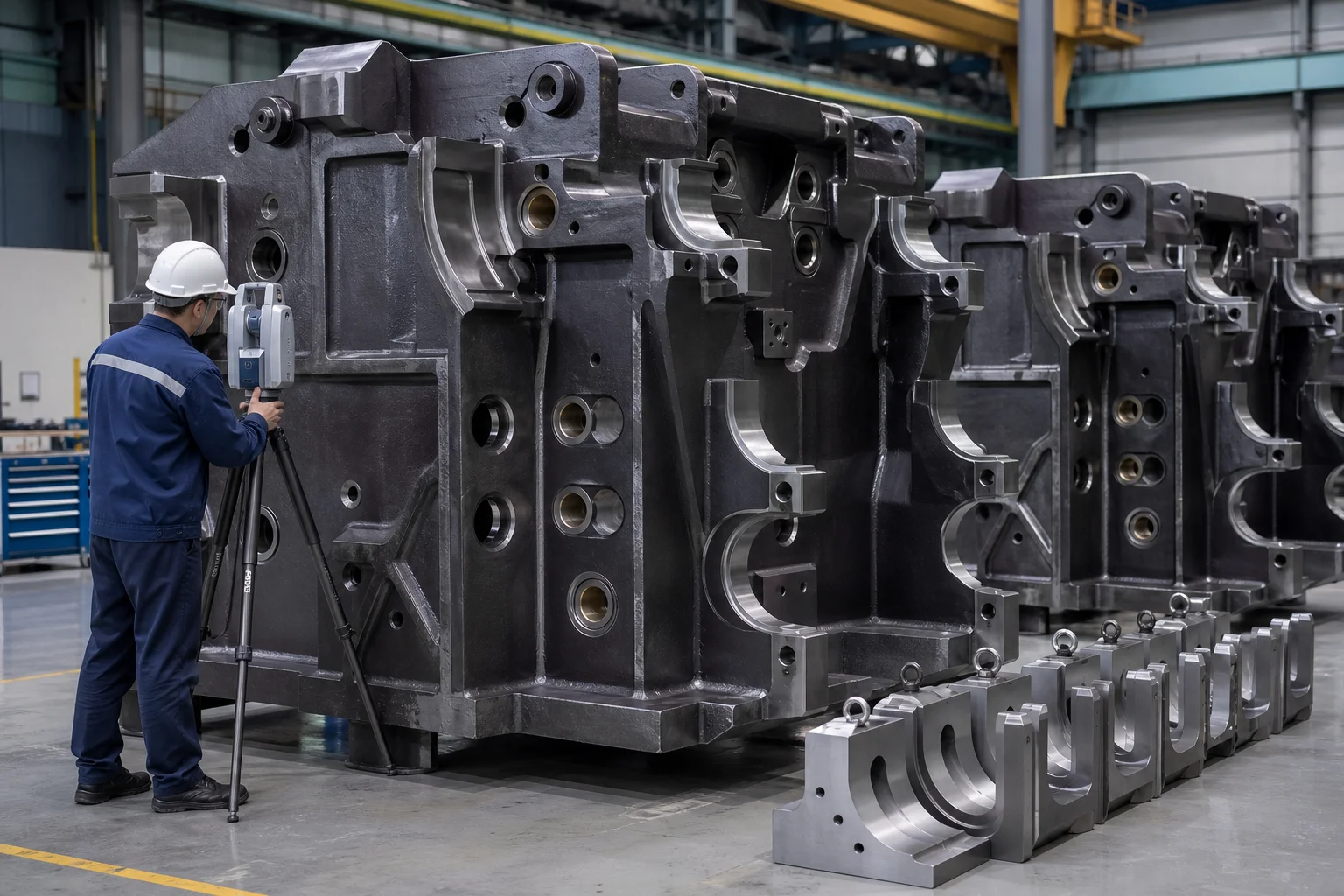 Heavy cast steel continuous casting machine CCM segment frame and stainless roll chocks