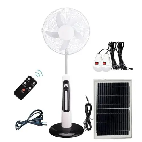 Ventilateur solaire 16 pouces rechargeable famille Conakry - AfriShop Guinea