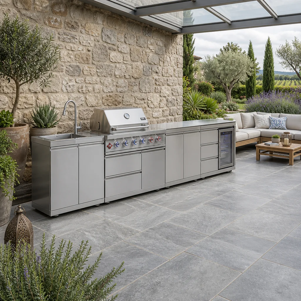 Modulares Außenküchen-Set mit integriertem Gasgrill: Ein Beschaffungsleitfaden für Importeure