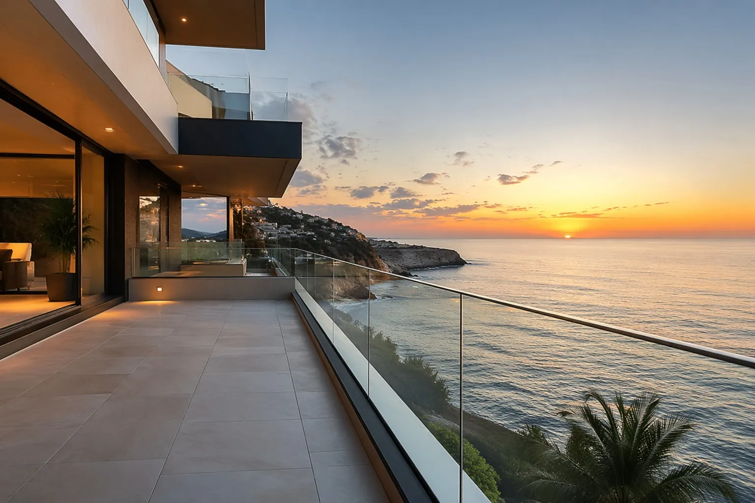 Aluminum Frameless Glass Railing Modern Poolside Villa China Richocean