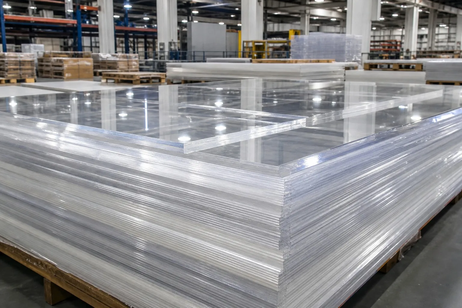 Transparent rigid PVC sheets with crystal-clear clarity