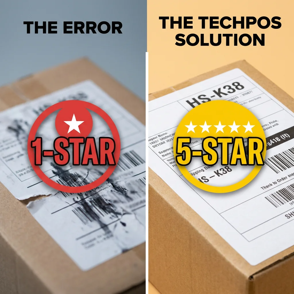 TechPOS HS-K38 Shipping Label Printer