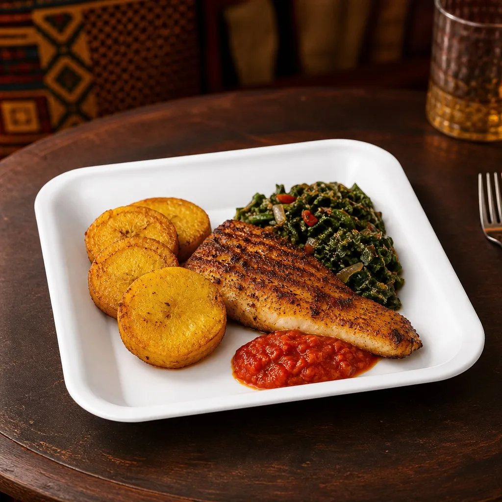 10 场景 · 非洲风味烤鱼餐 Grilled Fish African Meal