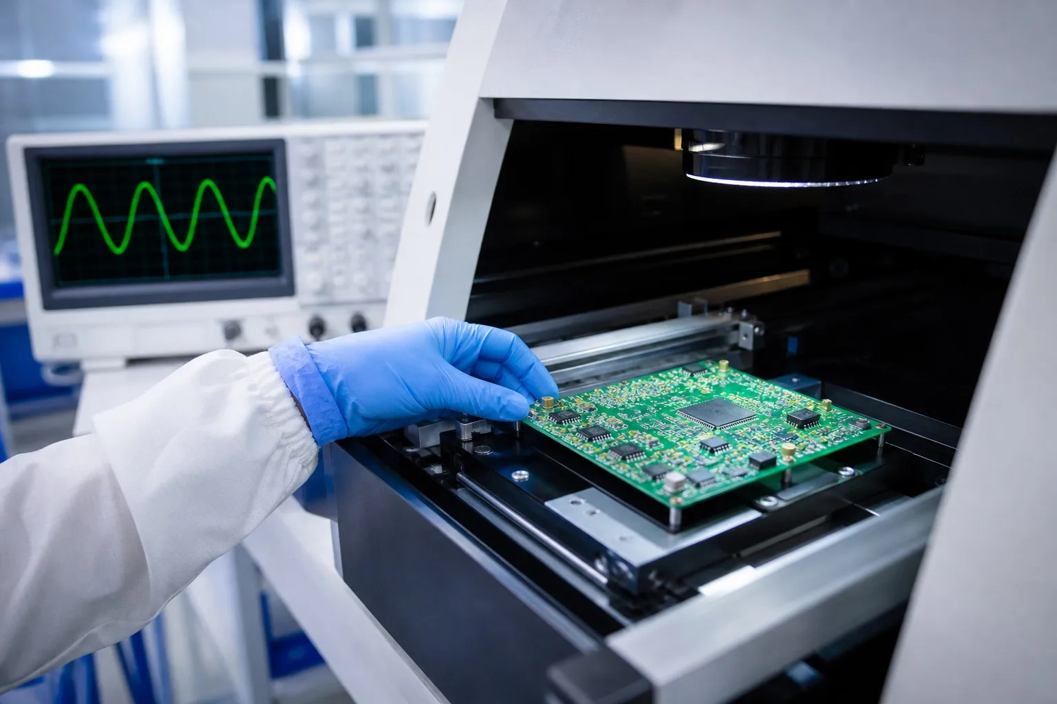Automated optical inspection station