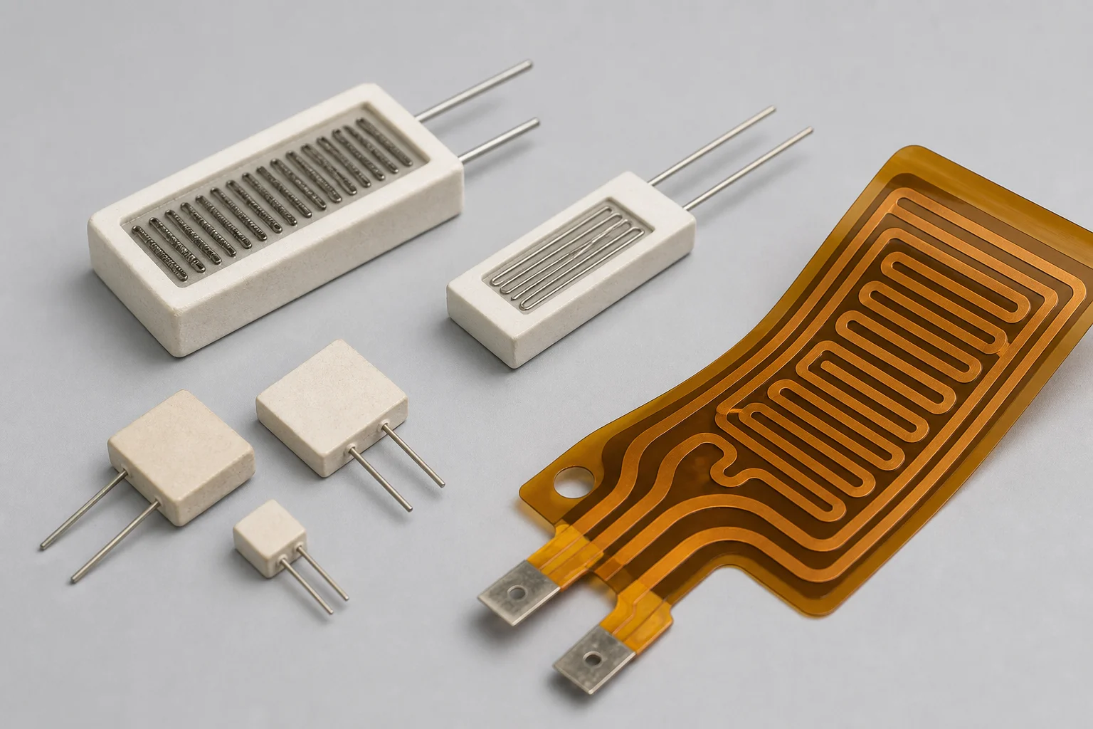 PTC heating elements and heating films
