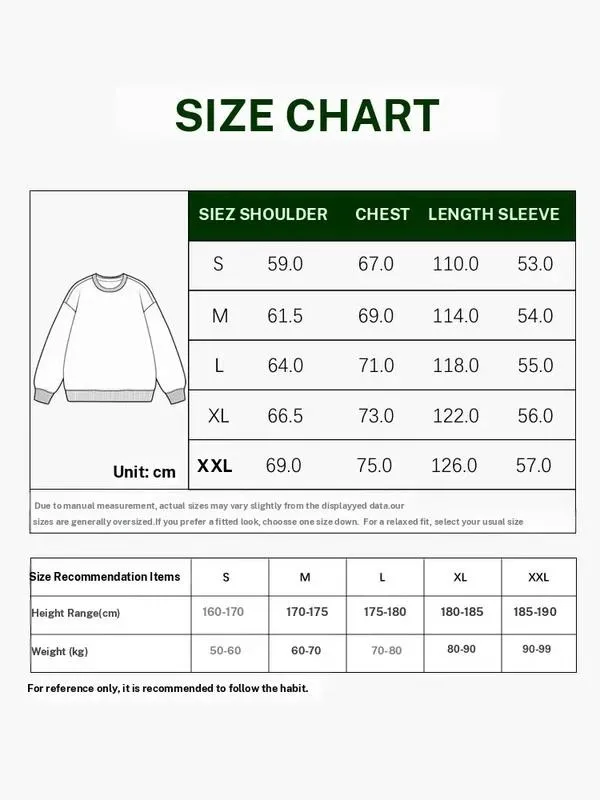 Size Chart Table