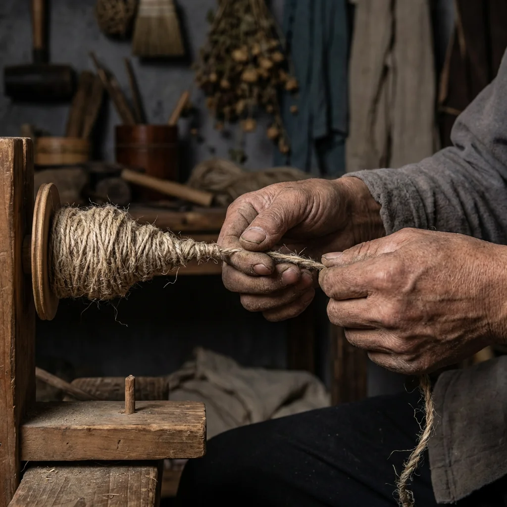 Traditional Hemp Spinning