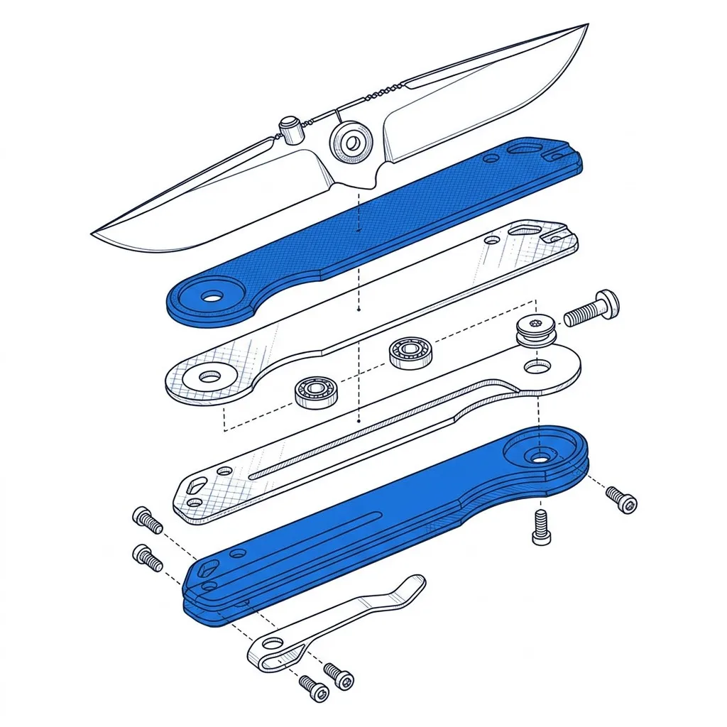 Exploded View of D2 EDC Folder