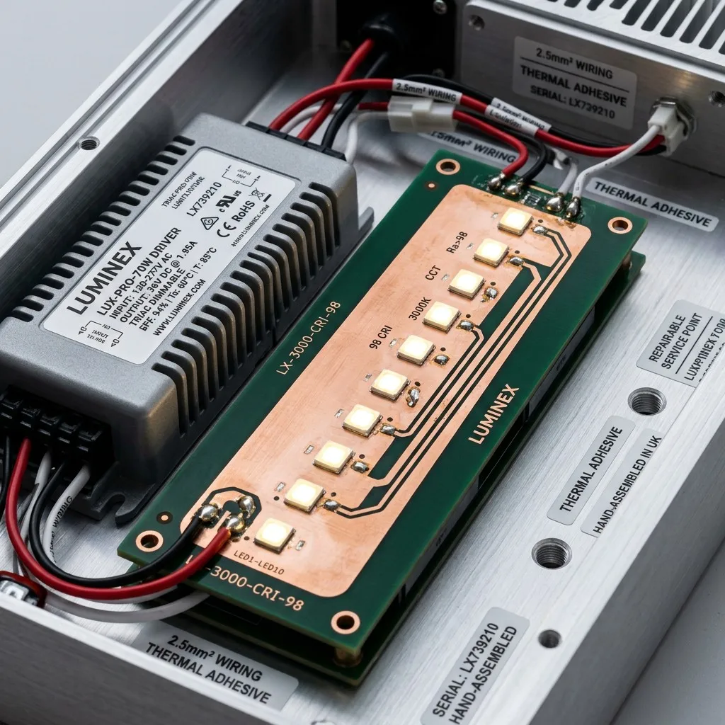 High-Quality Internal LED Driver and Circuit Board Components
