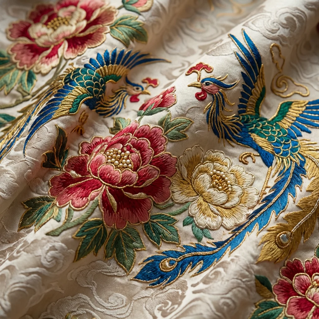 Traditional Hanfu in a Chinese Garden