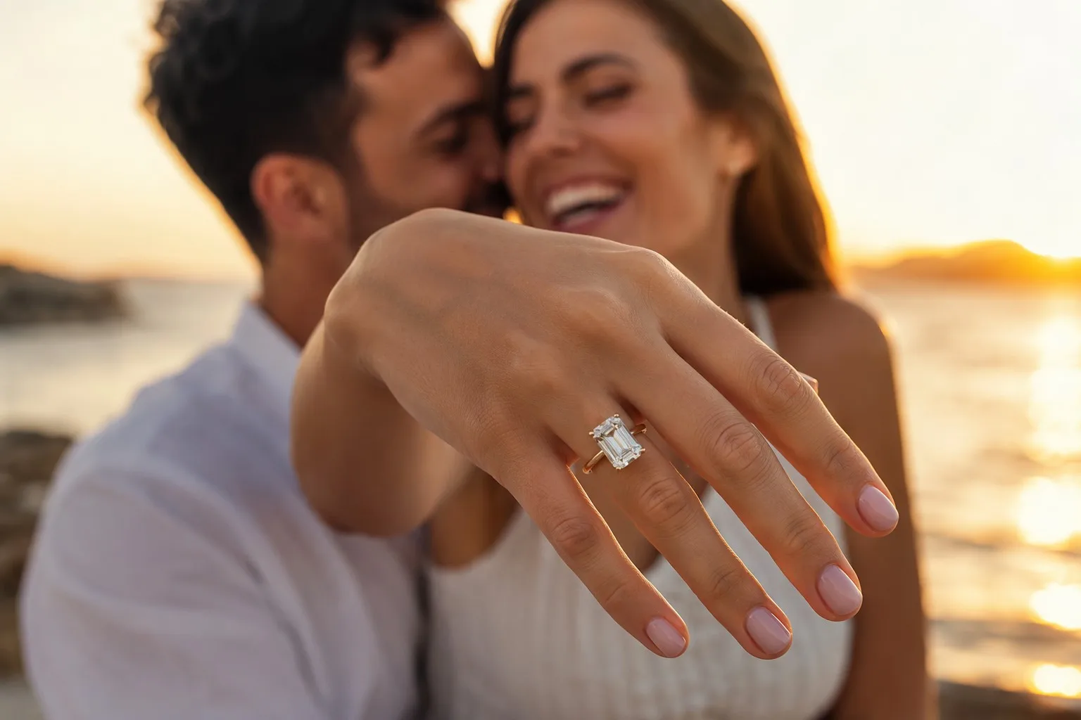 Stunning 3-Carat Lab-Grown Diamond Engagement Ring
