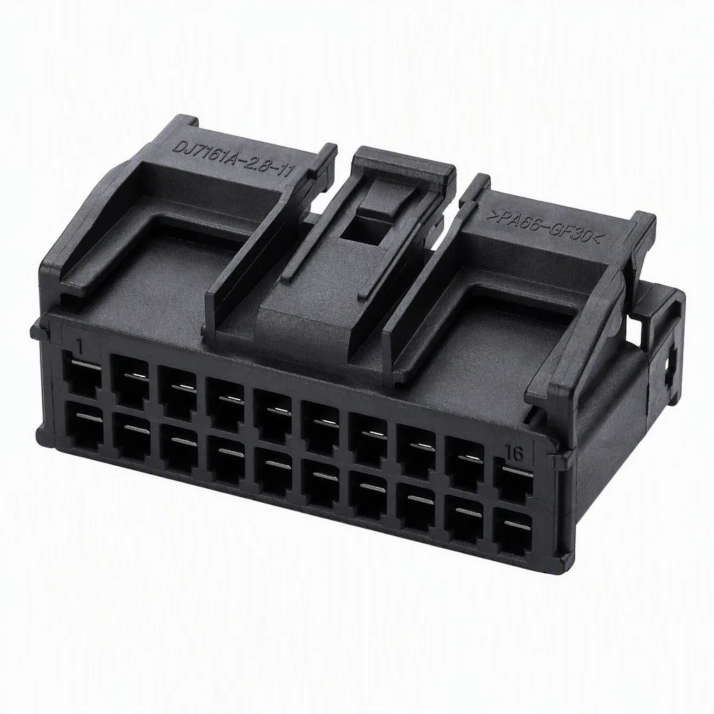 DJ7161A-2.8-11 16-Pin High-Density Automotive ECU Connector Housing