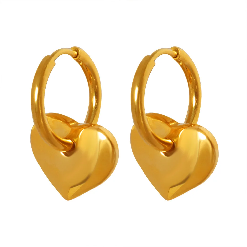 

Fashion temperament heart-shaped love earrings