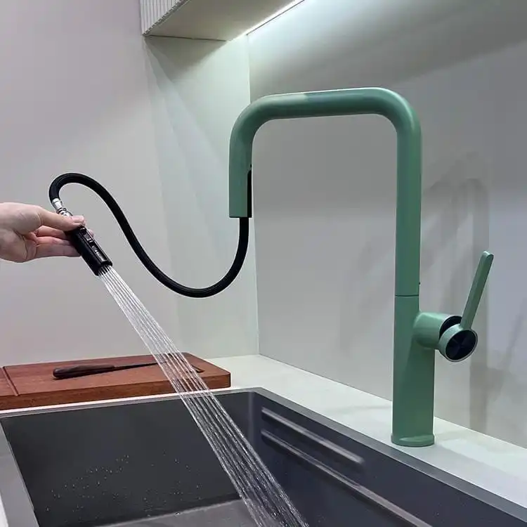 green-pull-out-kitchen-faucet-stream