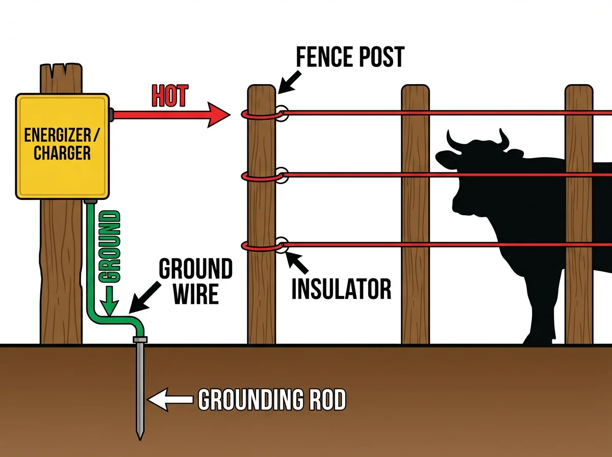 Electric Fence Installation Diagram
