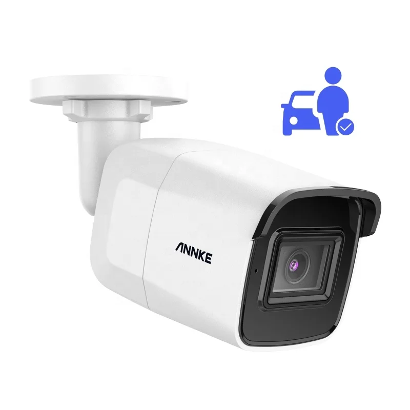 

ANNKE 4K Super HD Outdoor Bullet PoE IP Security Camera Human & Vehicle Detection EXIR 2.0 Night Vision Built-in Mic & AI