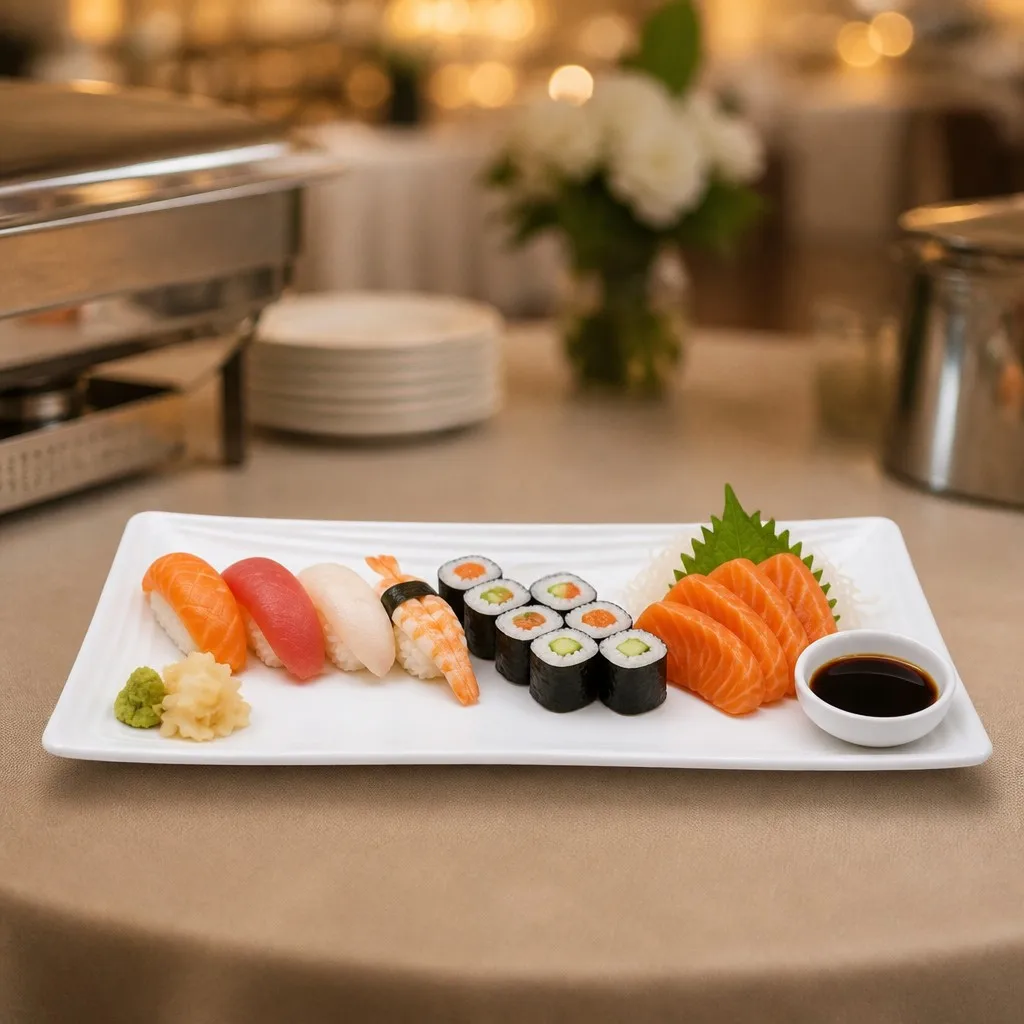 Banquet sushi scene