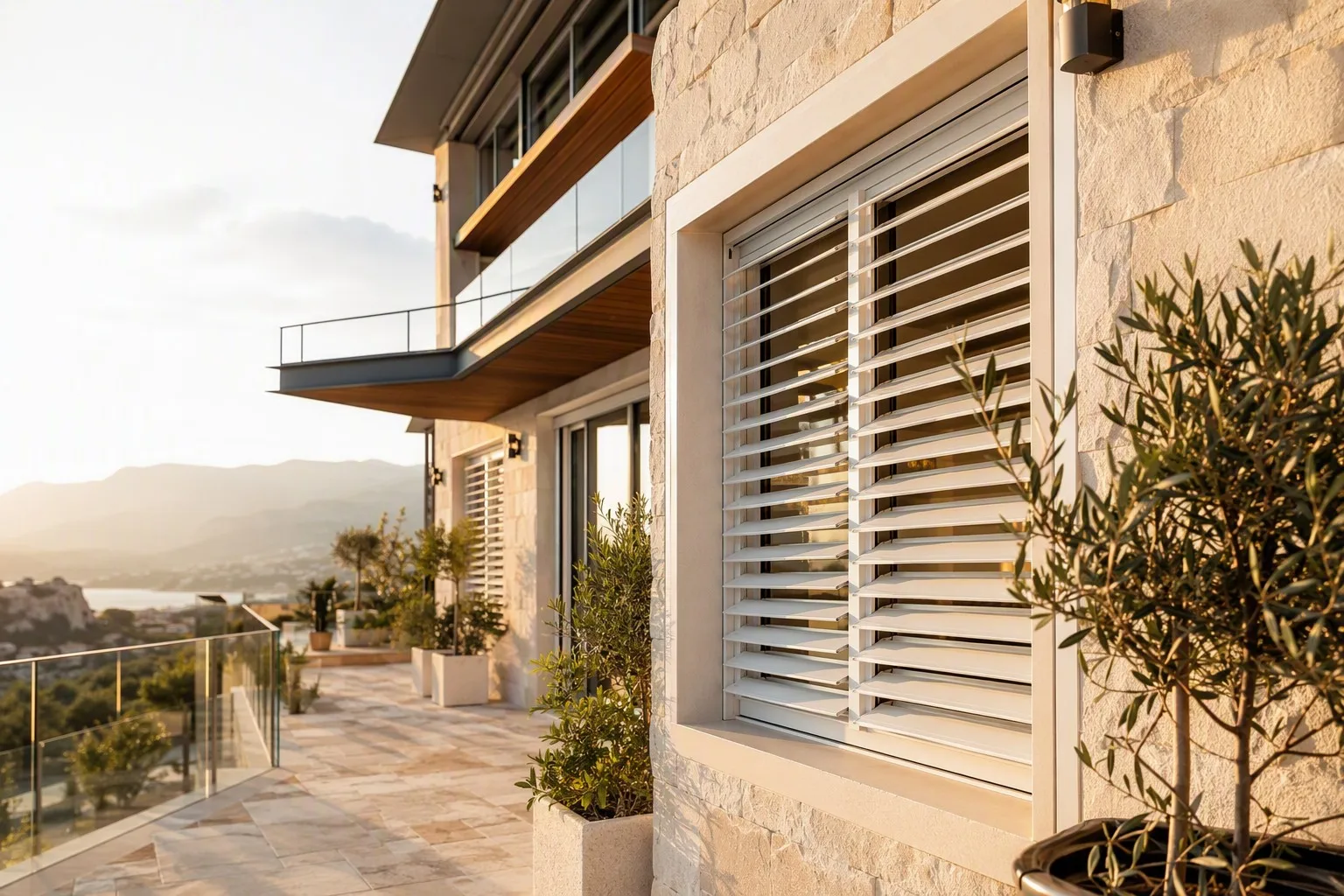 Aluminum Shutter Windows Manufacturer China Factory Price Adjustable Slat Shading