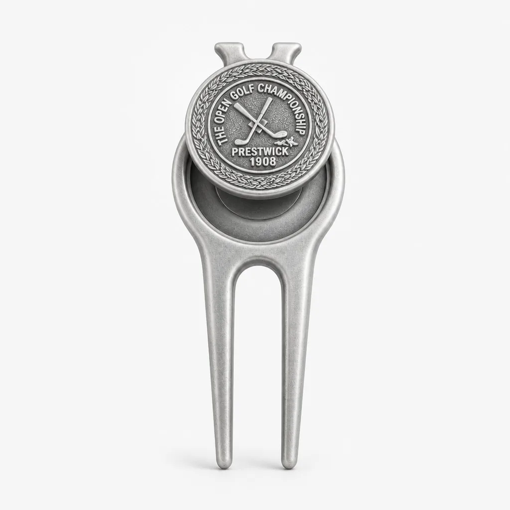 Ball marker lifted showing magnetic seat