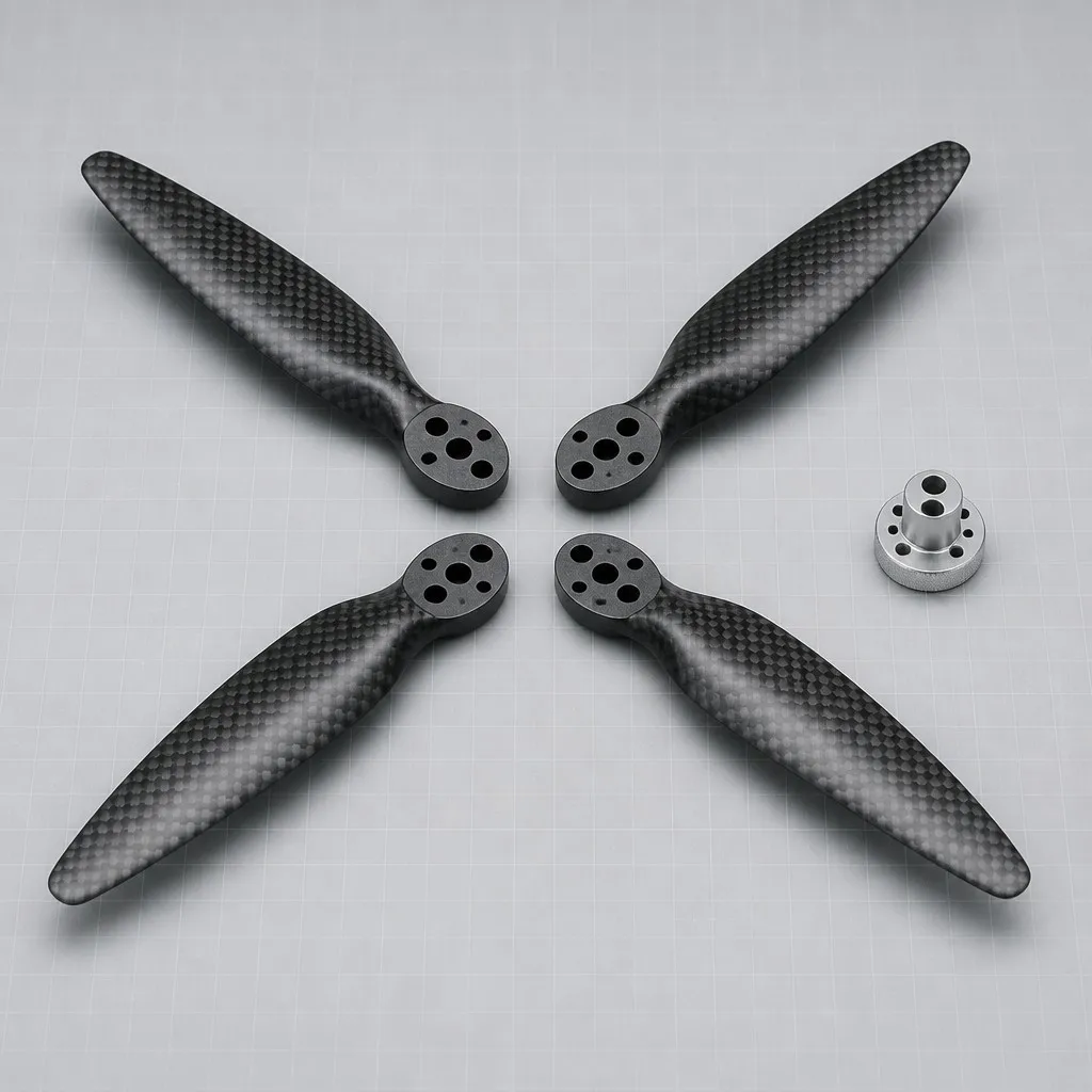 Carbon fiber drone propellers
