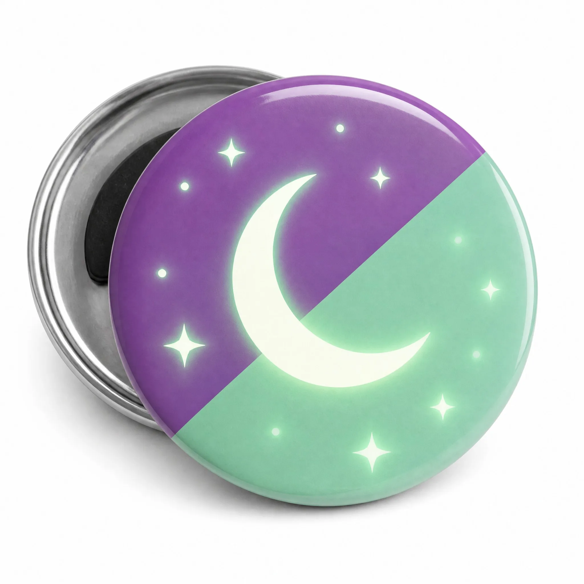 Custom Glow in the Dark Magnetic Button Badge