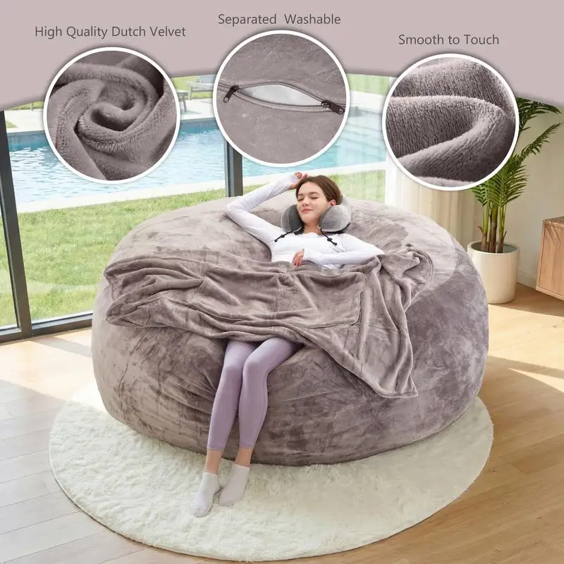 Separated washable cover and dutch velvet