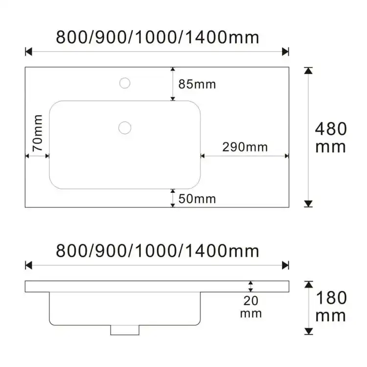 acrylic-bathroom-sink-with-countertop-1901-technical-line-drawing-dimension-plan