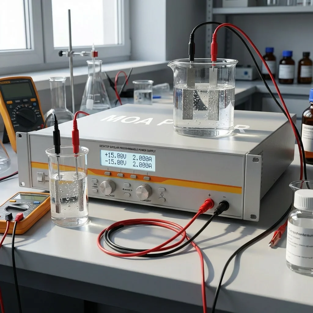 Bipolar supply in electrochemistry lab