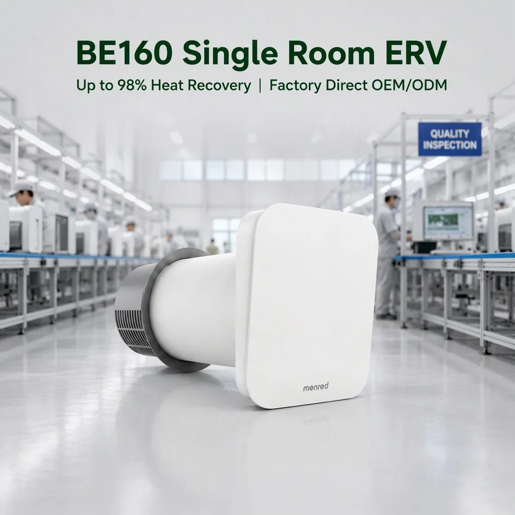 Single Room Hrv Ventilator, Wall, 110V-240V-50-60Hz - detail 2