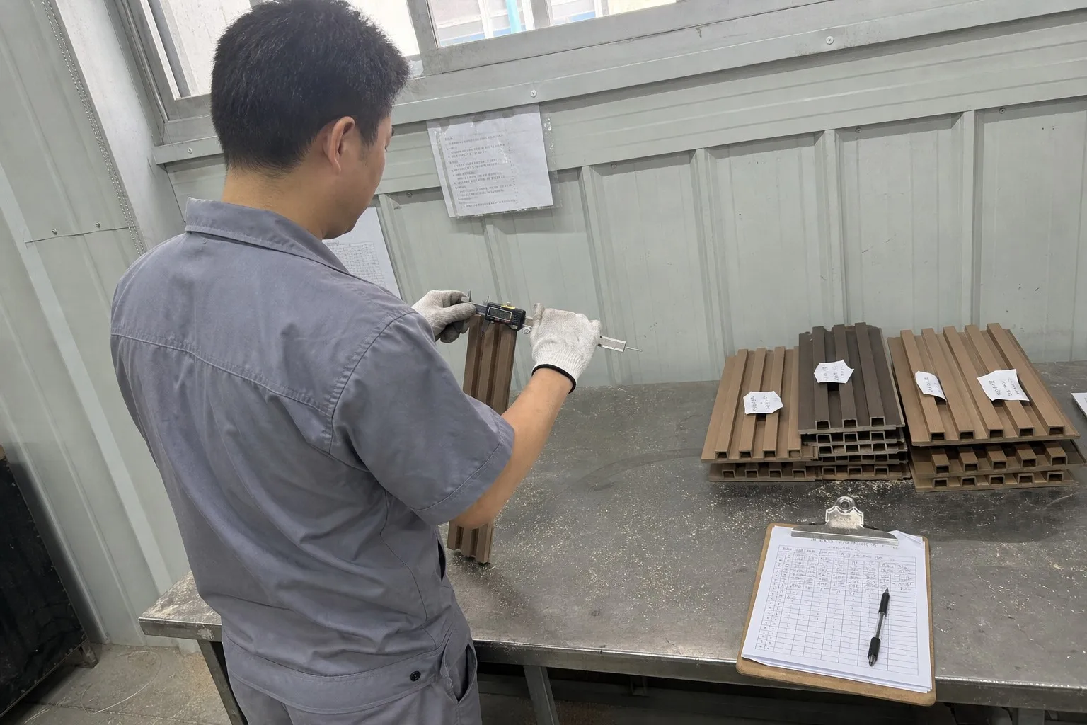 sample approval and quality control for WPC wall panels from China
