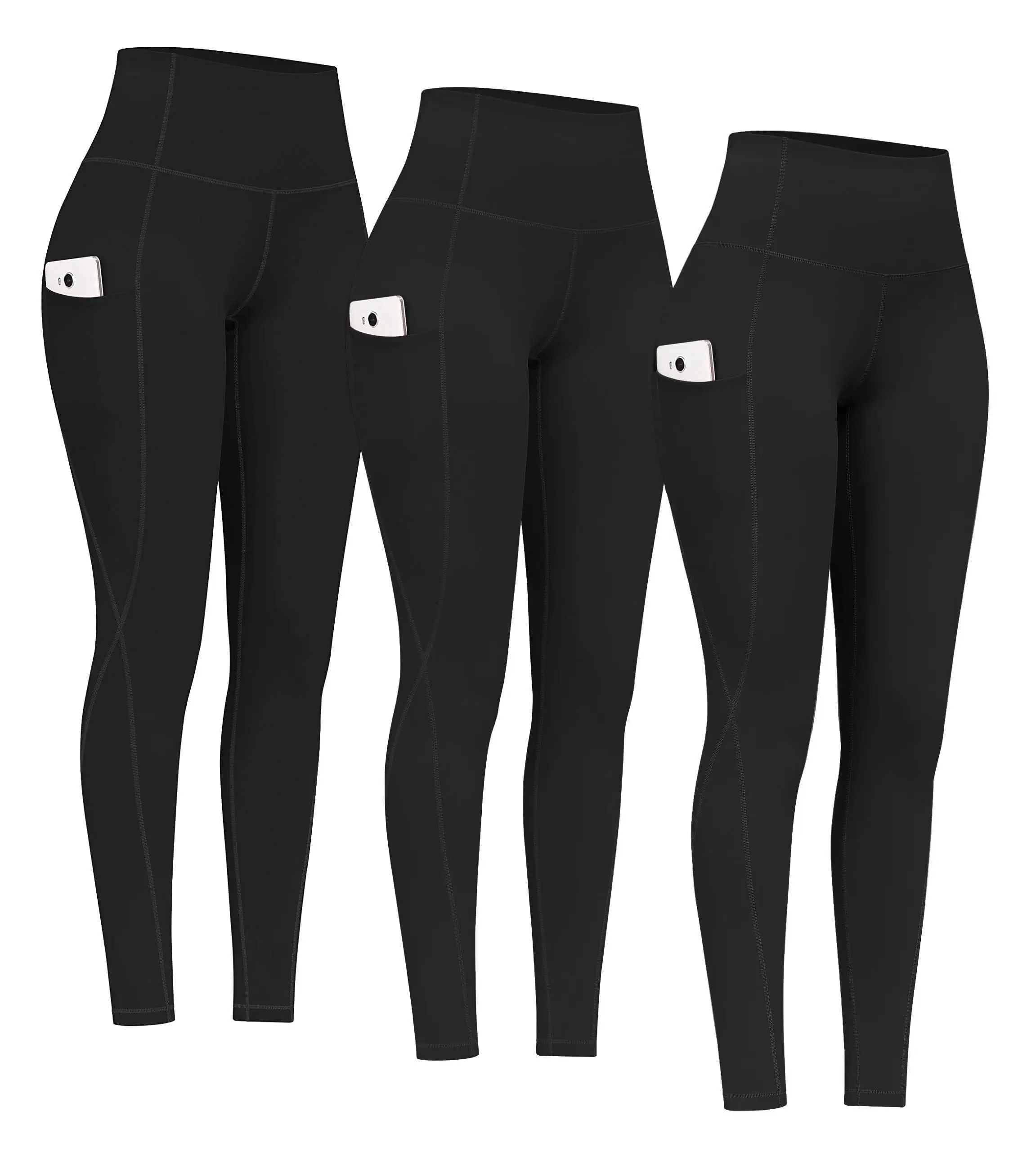 High-Waisted Side Pockets Breathable Yoga Pants